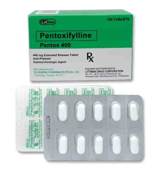 PENTOX 400 Pentoxifylline 400mg Extended-Release Tablet 100's price in ...